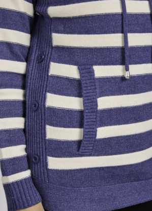 Mudflower Cowl Neck Stripe Jumper